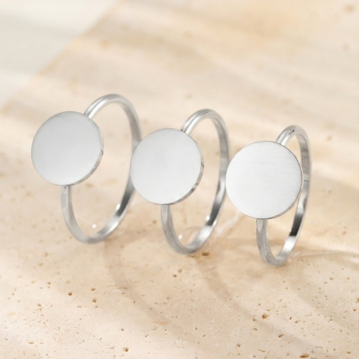 Bague Minimaliste Disque – Waterproof