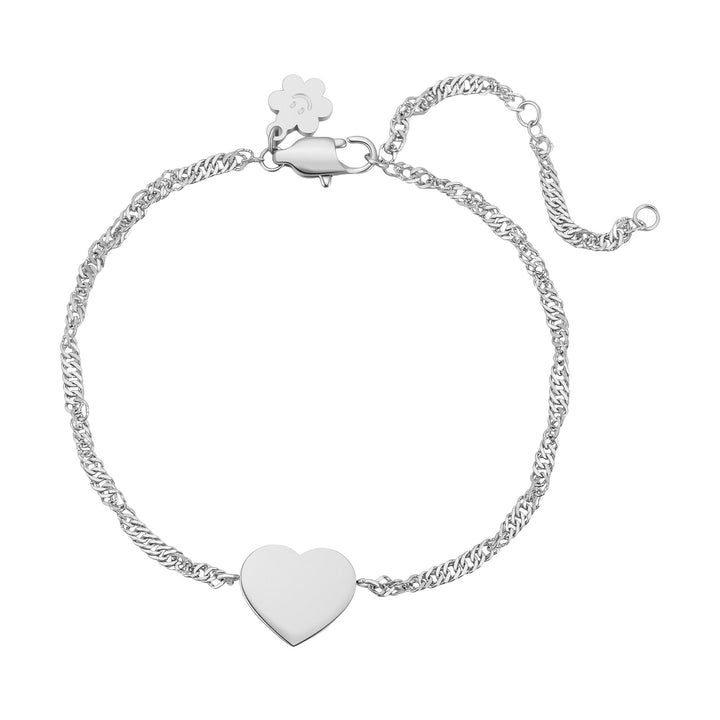 Minimalist Heart Charm Bracelet Waterproof