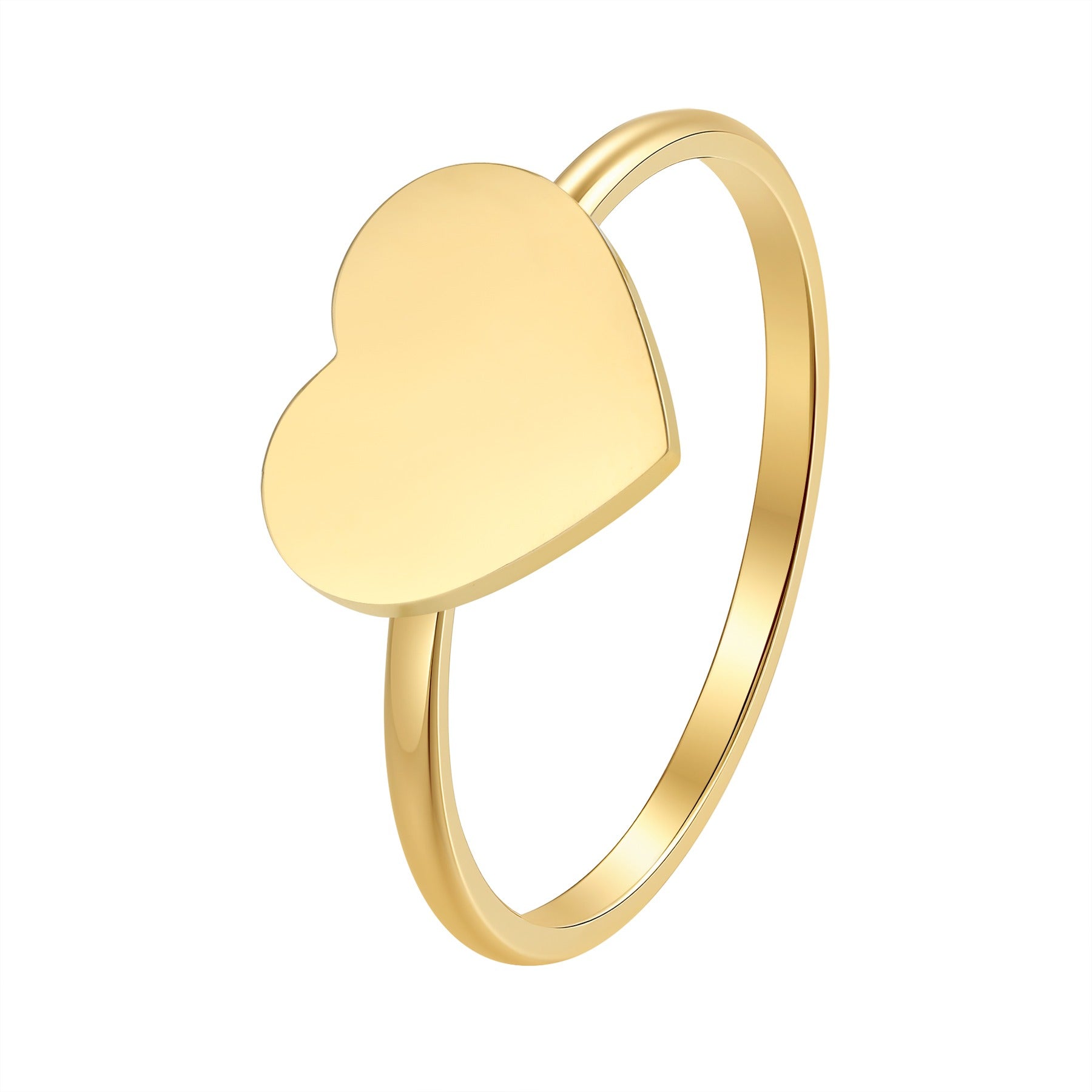 Minimalistischer Herz-Ring – Wasserfest