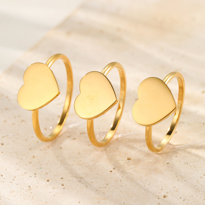 Bague Minimaliste Cœur – Waterproof