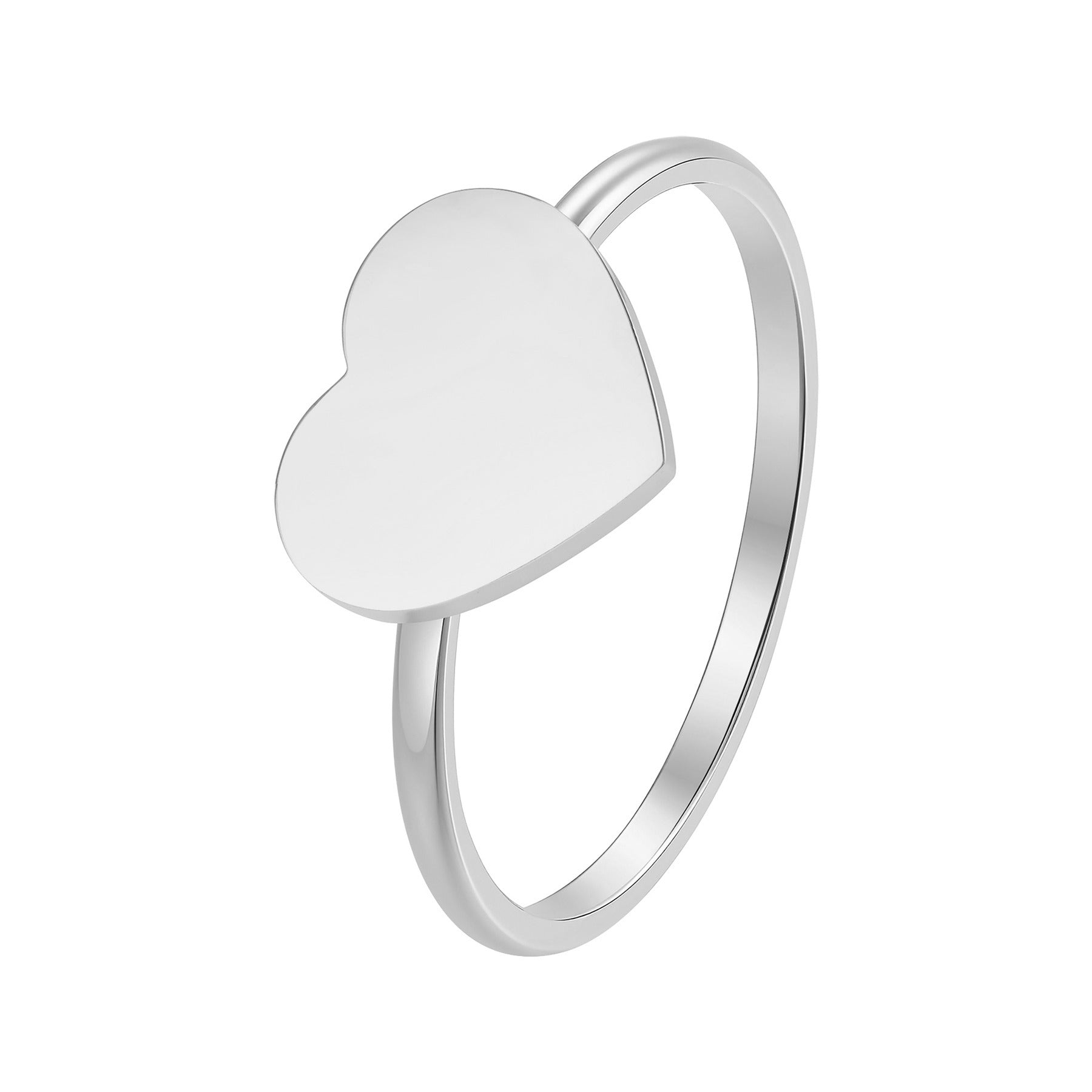Minimalistischer Herz-Ring – Wasserfest