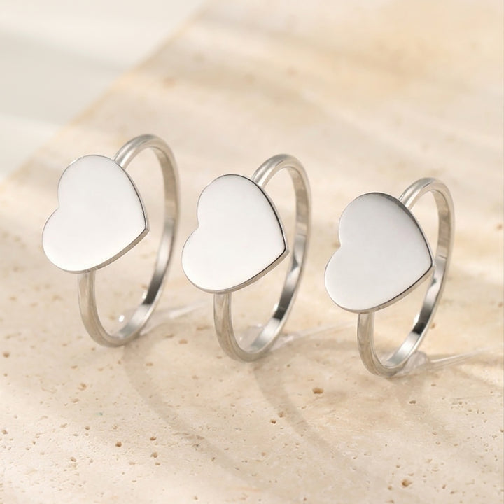 Bague Minimaliste Cœur – Waterproof