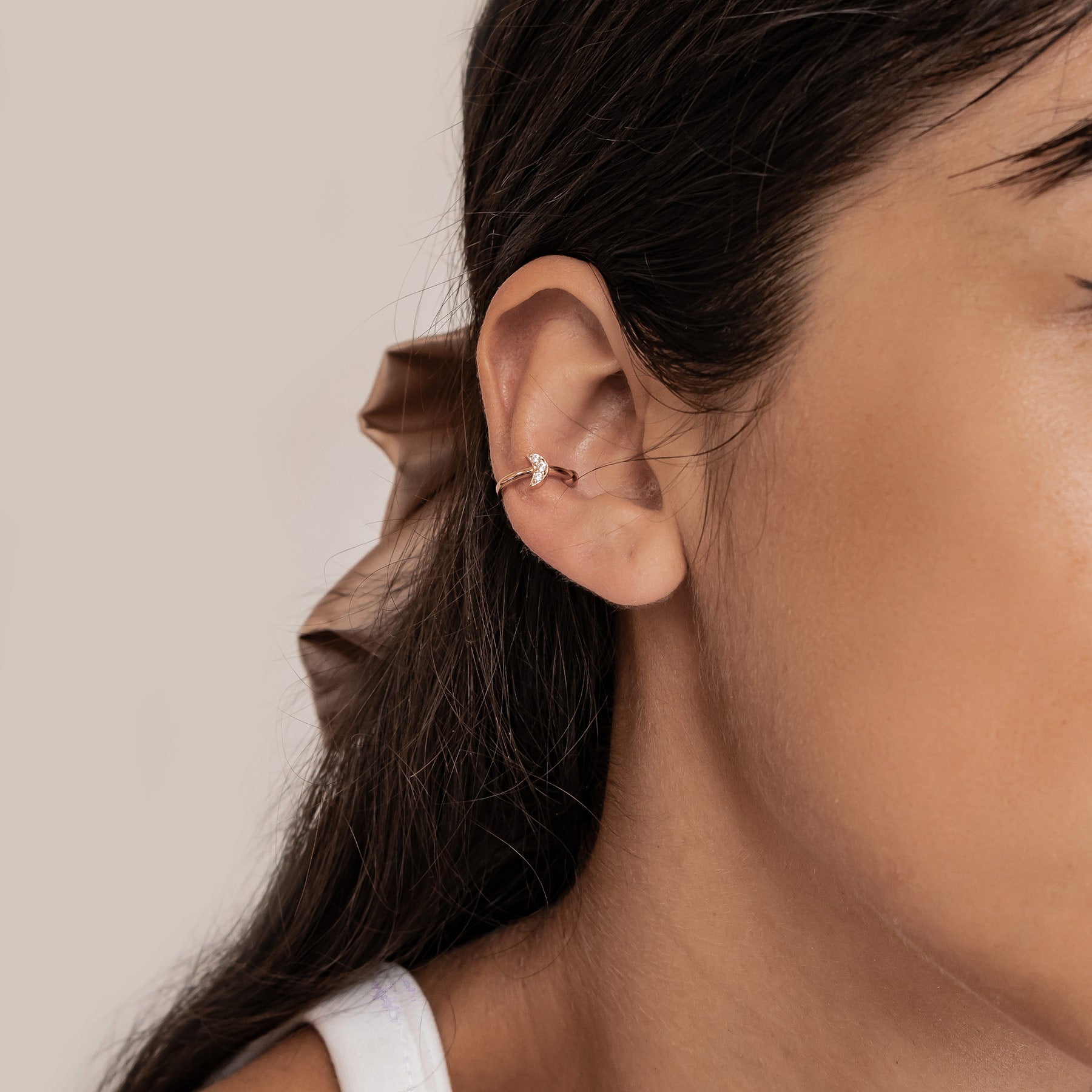 Moon Ear Cuff Sterling Silver