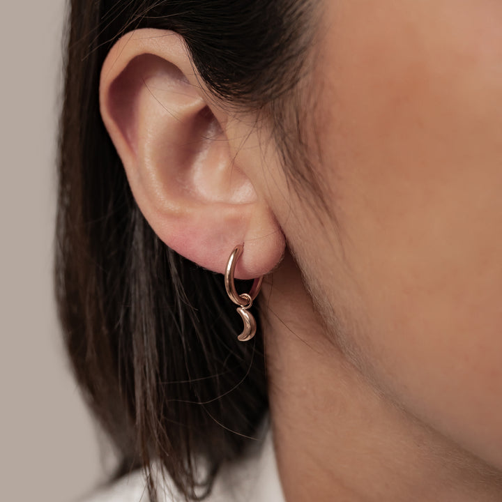 Pendientes Aro Luna y Estrella Waterproof