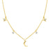 Collier Charms Lune Étoile & Ciel Sterling Argent