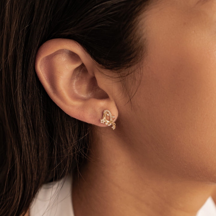 Boucles d’oreilles Lune et Étoile Argent Sterling