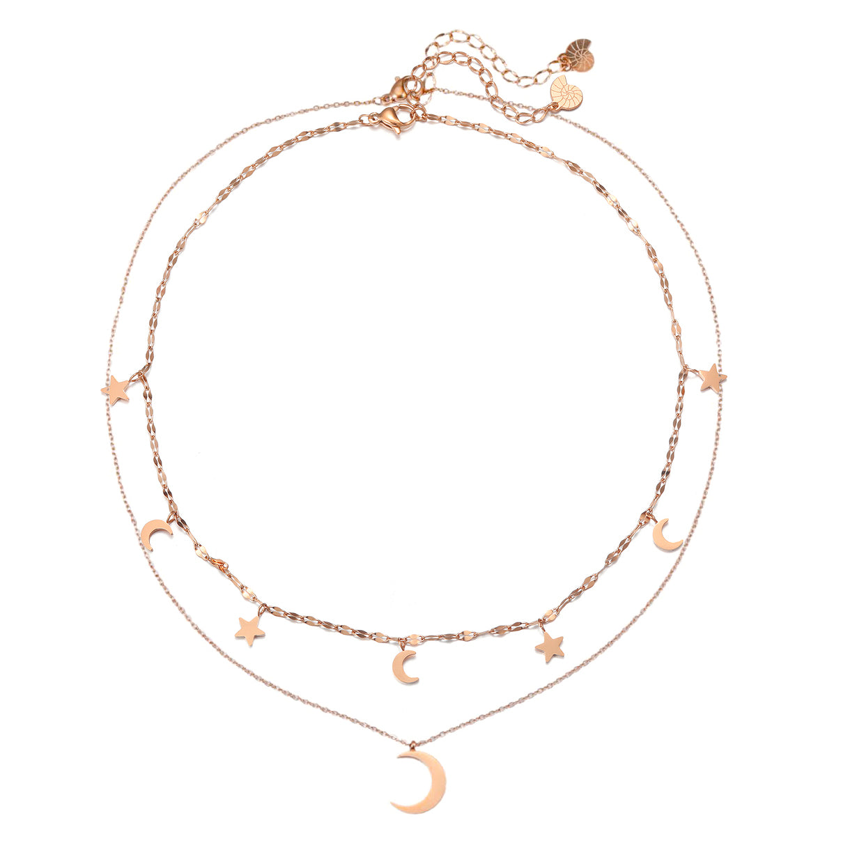 Ensemble Collier Lune et Étoile Waterproof