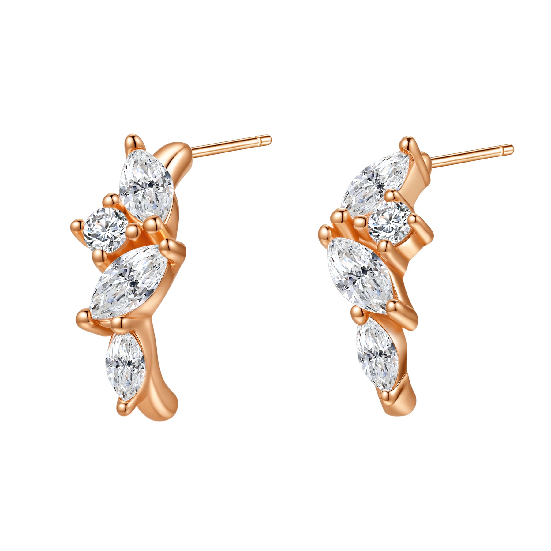 Moonlight Magic Hoop Earrings Sterling Silver