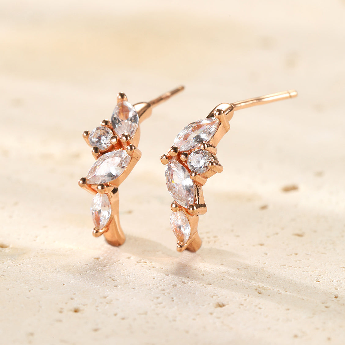 Moonlight Magic Hoop Earrings Sterling Silver