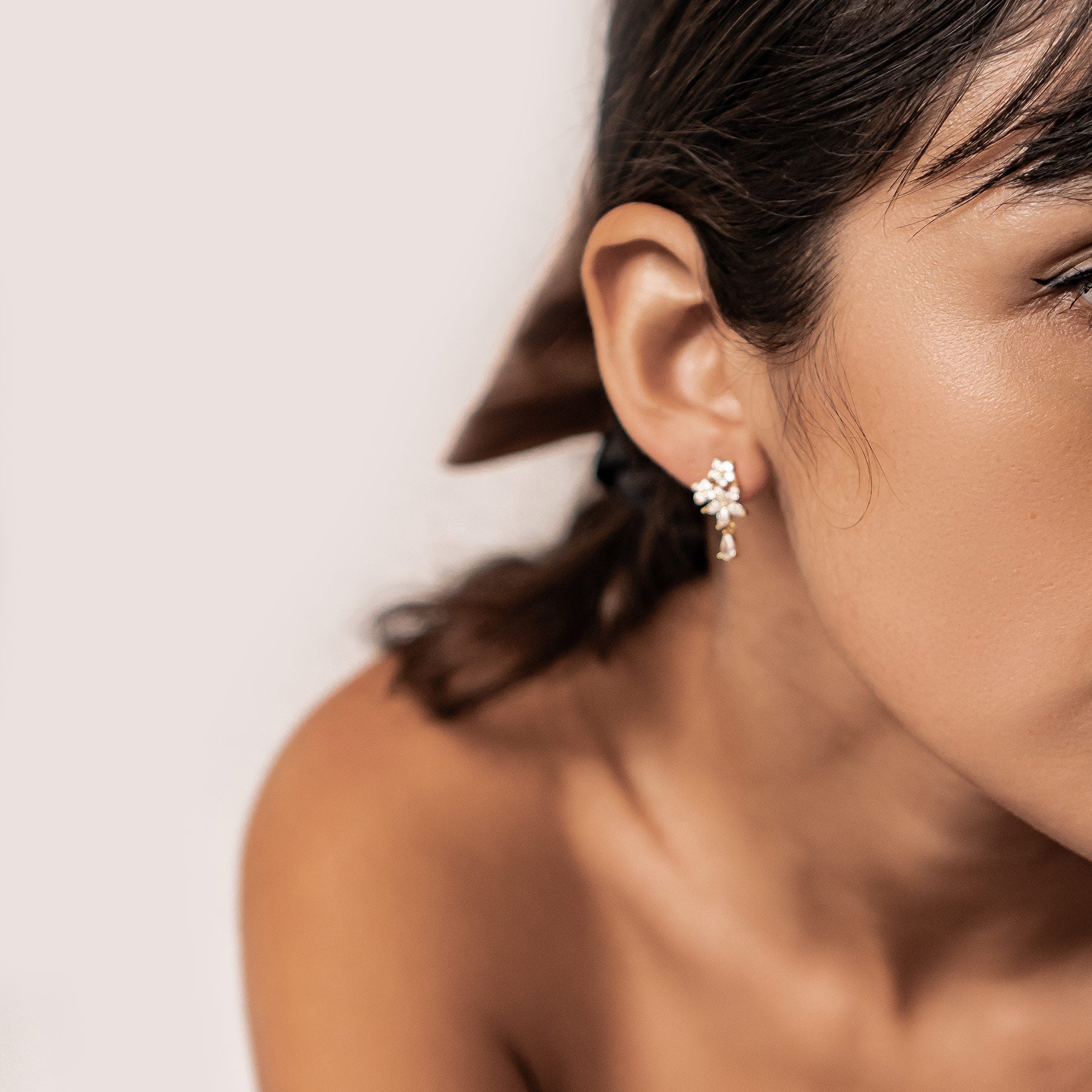 Morgentau Ohrstecker aus Sterlingsilber