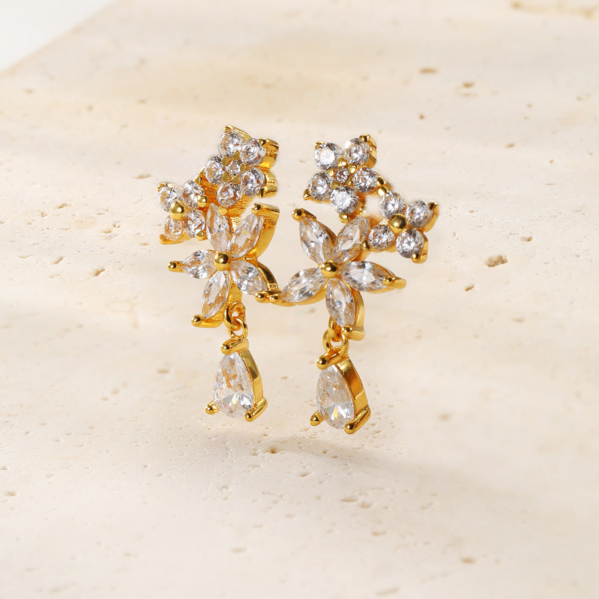 Morgentau Ohrstecker aus Sterlingsilber