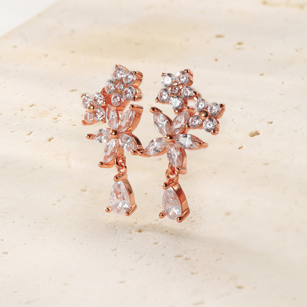 Morgentau Ohrstecker aus Sterlingsilber