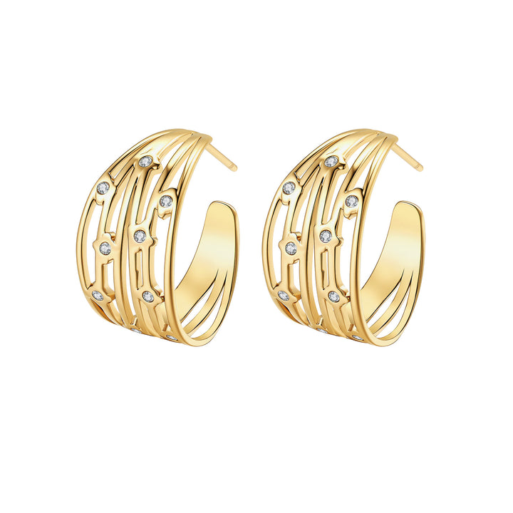 Pendientes Aros Cristal Multi Banda Waterproof