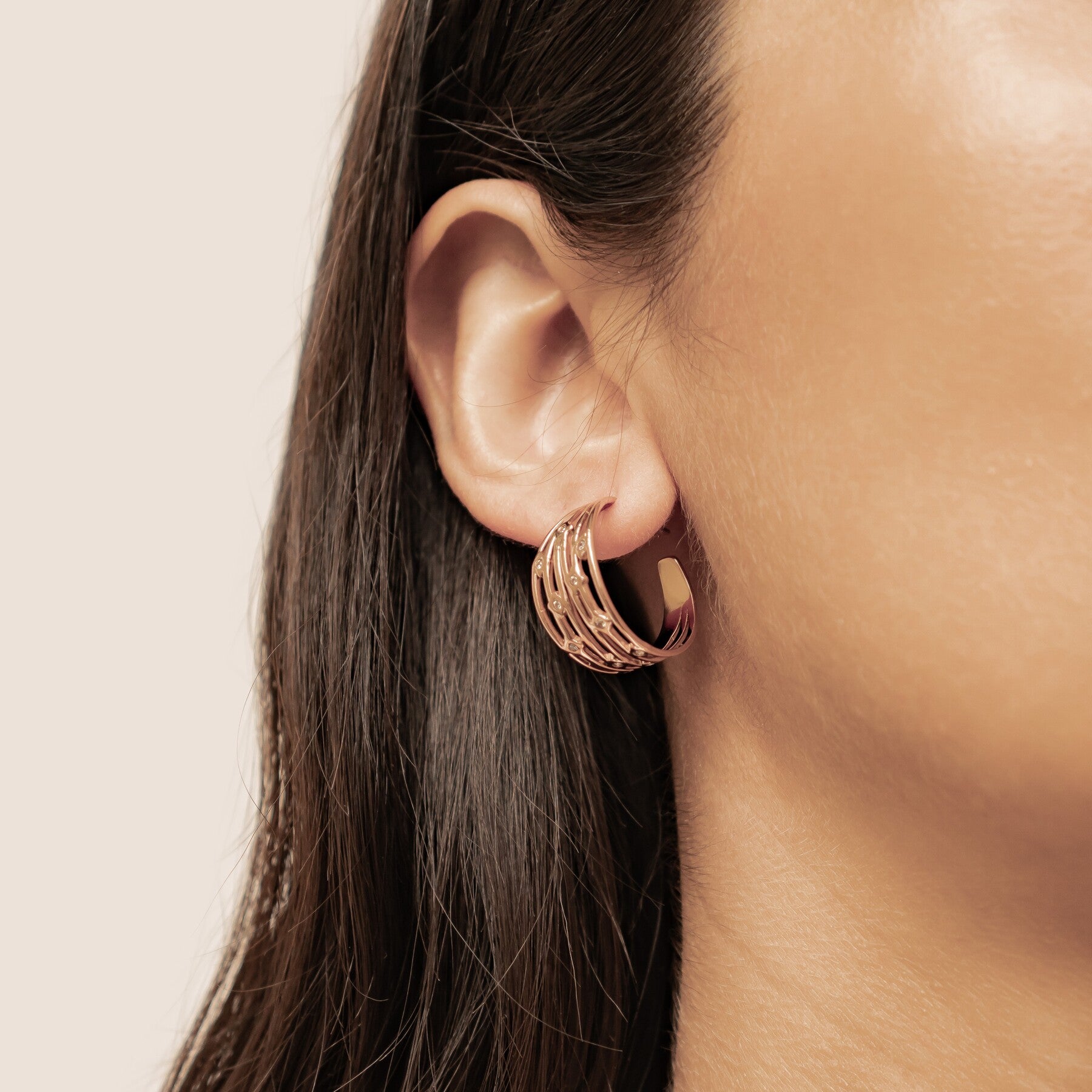 Pendientes Aros Cristal Multi Banda Waterproof