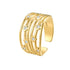 Multi-Band Kristall Open Ring – Wasserfest