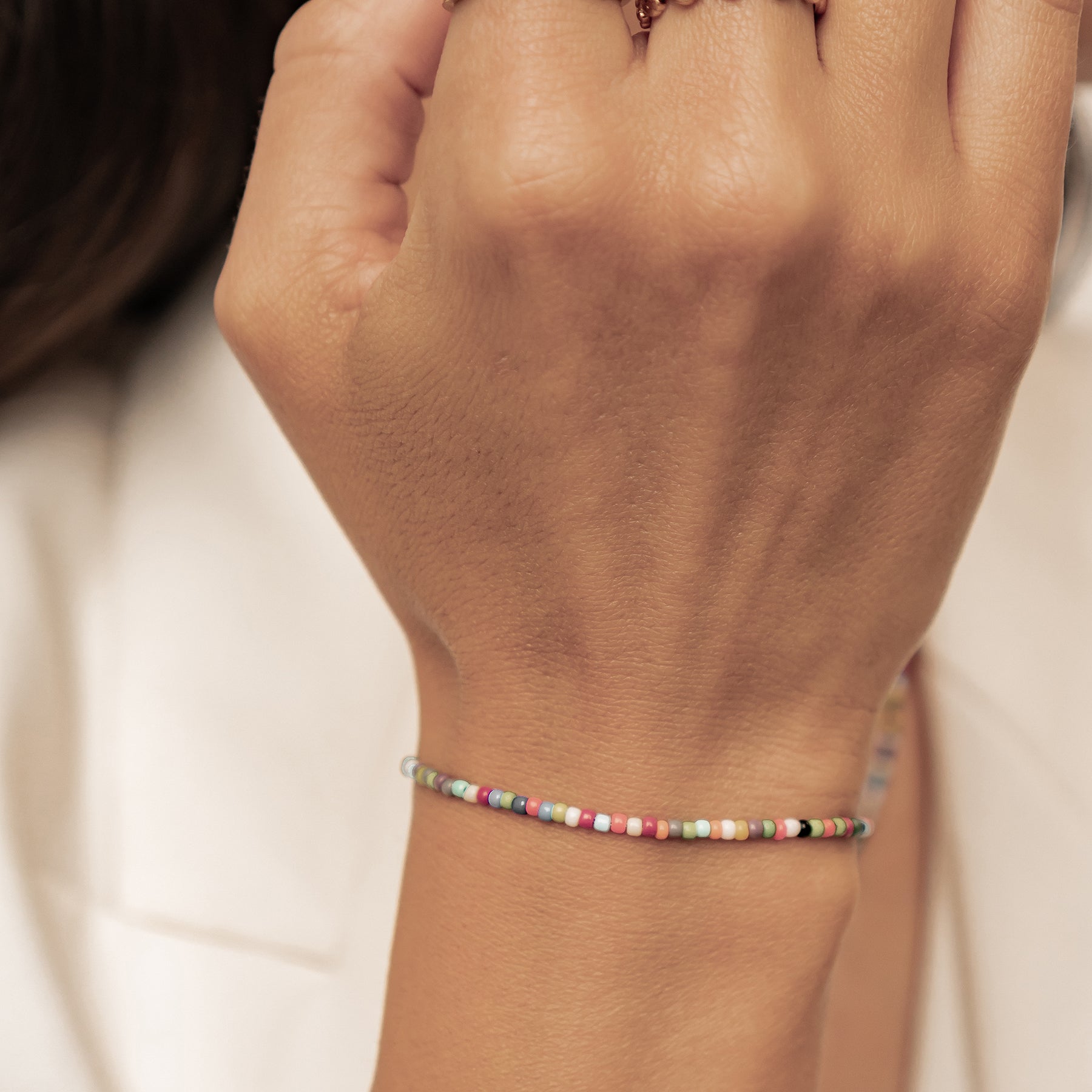 Pulsera Cuentas Multicolor Impermeable