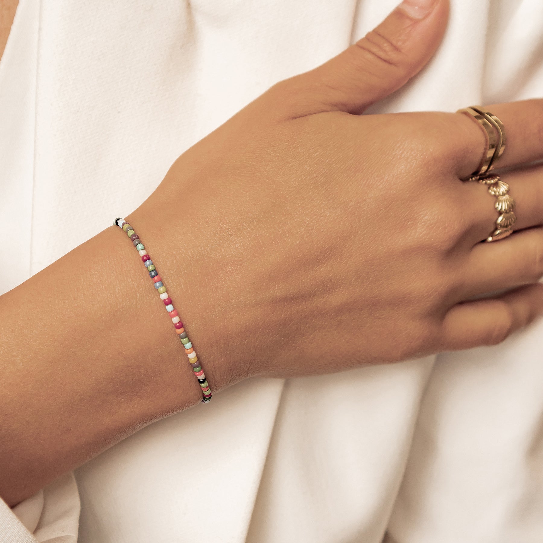 Pulsera Cuentas Multicolor Impermeable