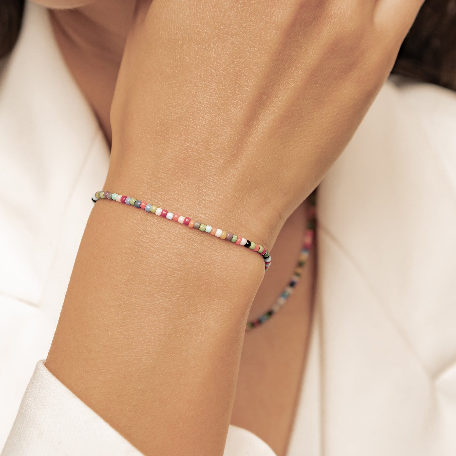 Pulsera Cuentas Multicolor Impermeable