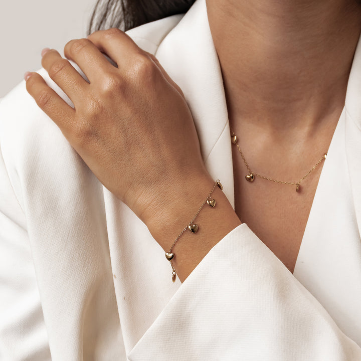 Bracelet Cœur Épais Multiple Imperméable