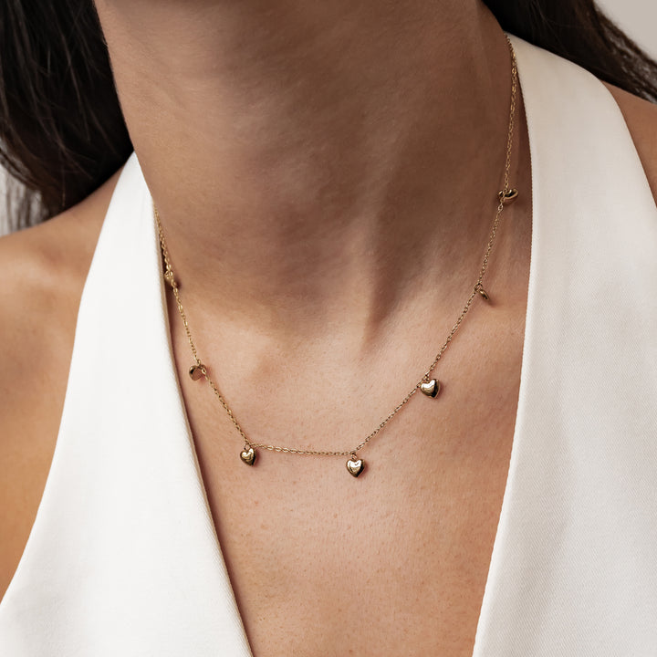Ensemble Bijoux Cœur Épais Multiple Waterproof