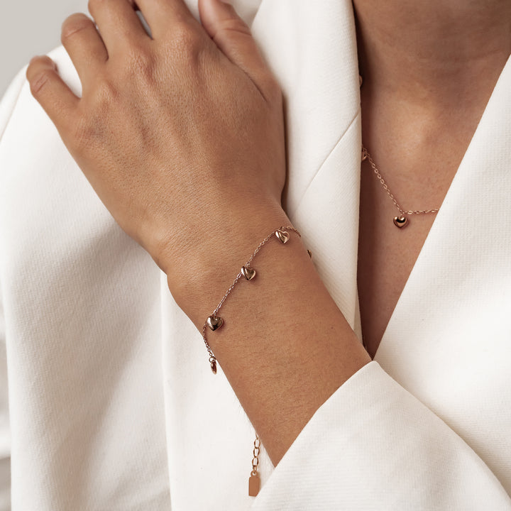 Ensemble Bijoux Cœur Épais Multiple Waterproof