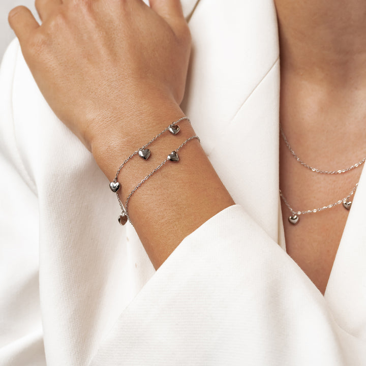 Ensemble Bijoux Cœur Épais Multiple Waterproof