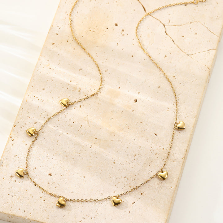 Collier Cœur Épais Multiple Imperméable
