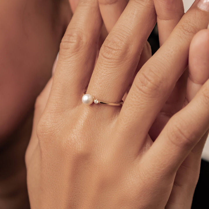 Anillo Perla Nuevos Comienzos Oro 14K