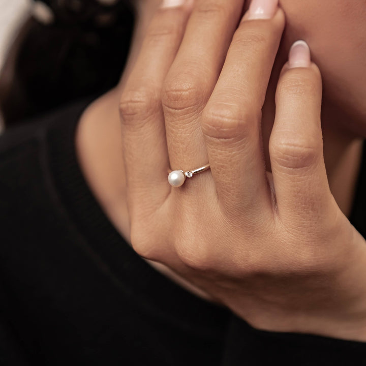 Anillo Perla Nuevos Comienzos Oro 14K
