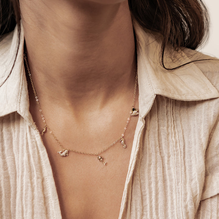 Collar Charms Océano Plata de Ley 925