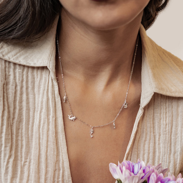 Collar Charms Océano Plata de Ley 925