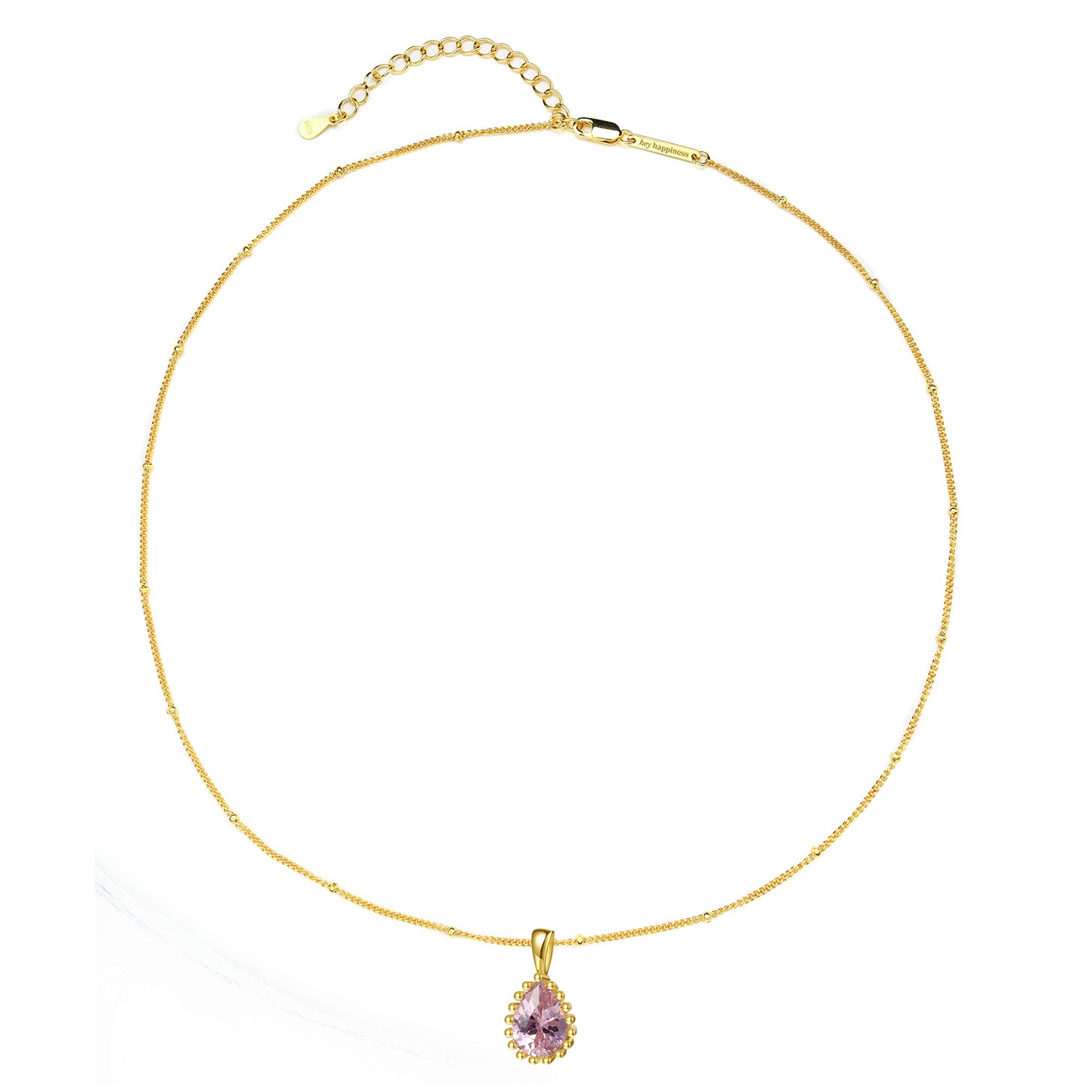 Collar Birthstone Turmalina Plata de Ley 925