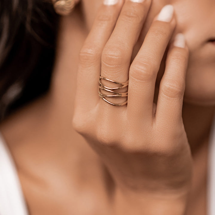 Open Weave Open Ring