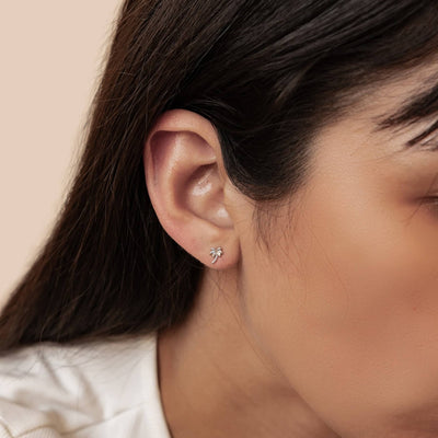 Palme Ohrstecker Sterling Silber