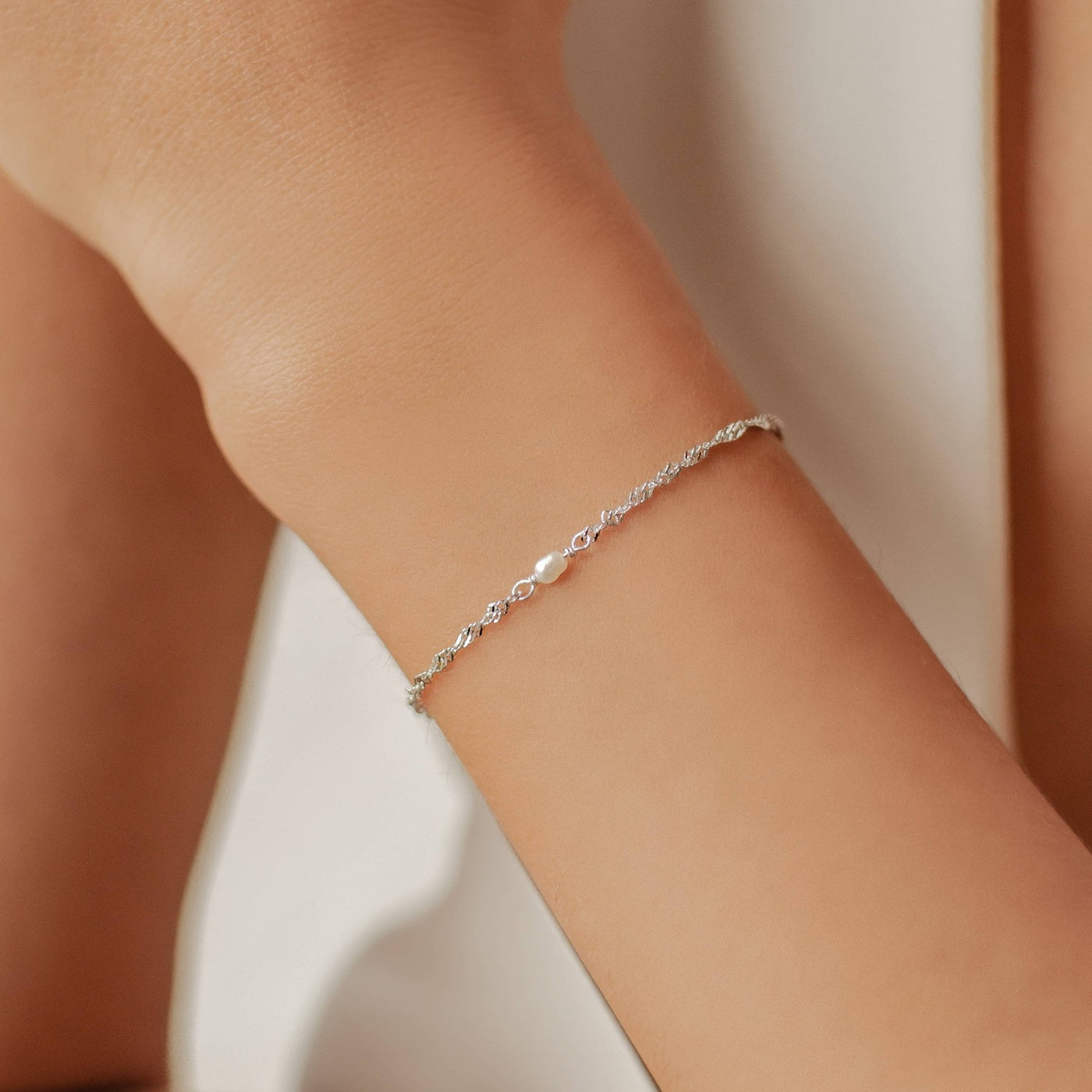 Perlen Schmuckset aus Sterlingsilber
