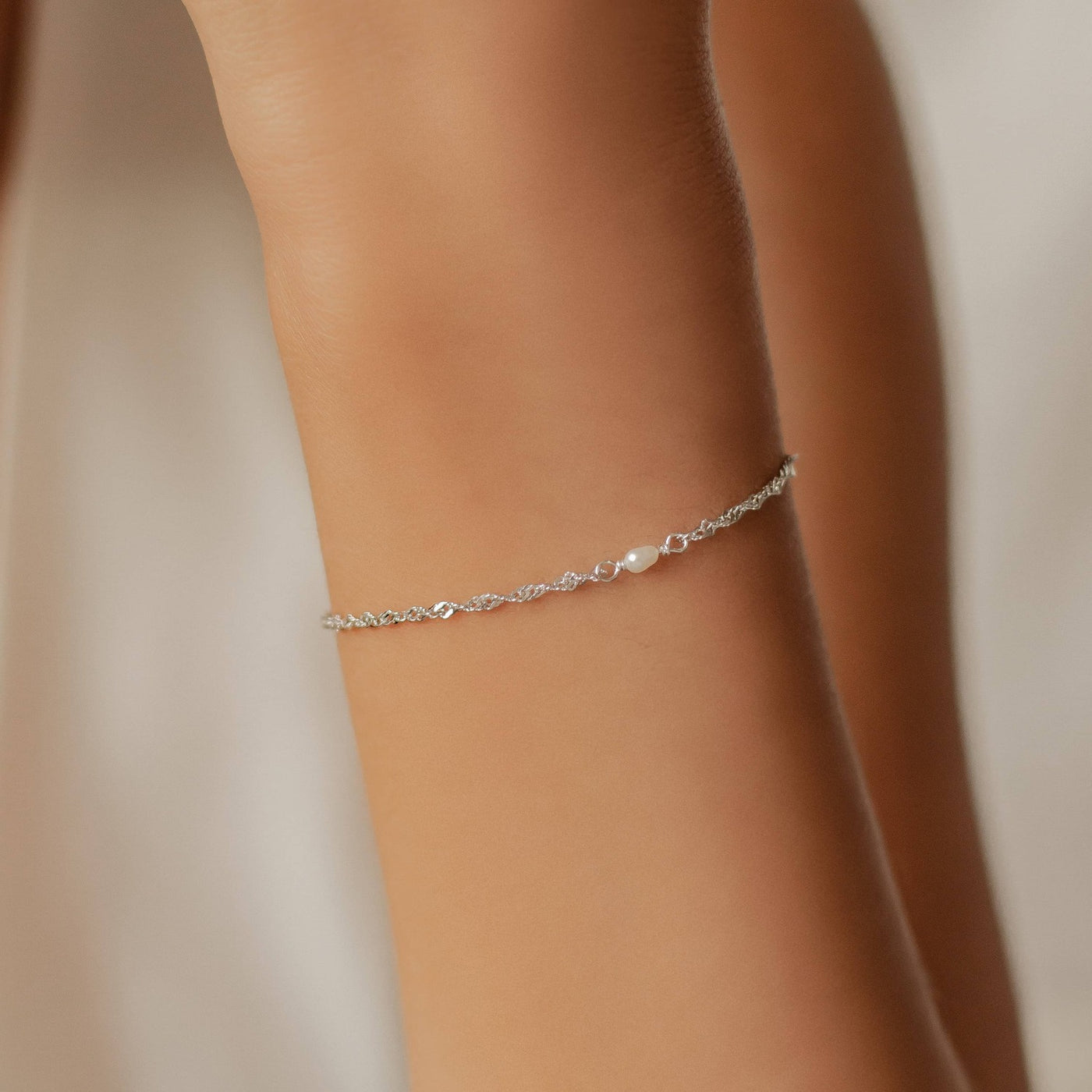 Perlen Schmuckset aus Sterlingsilber