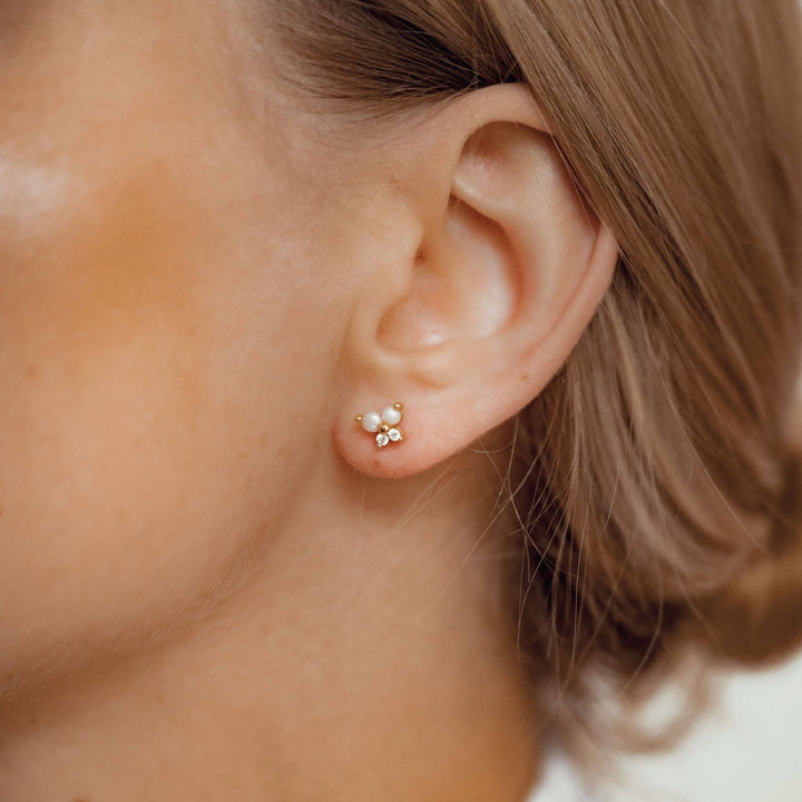 Ensemble Boucles d'Oreilles Perle
