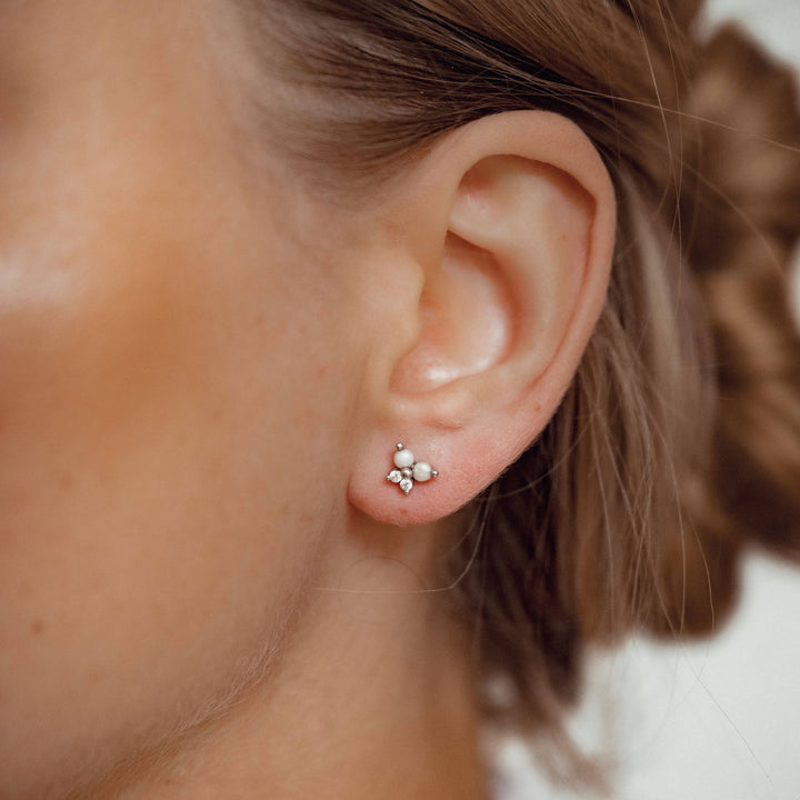 Ensemble Boucles d'Oreilles Perle
