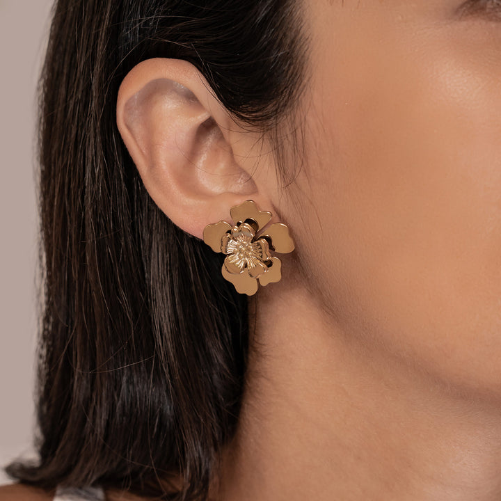 Boucles d’oreilles Statement Pétale Blossom Waterproof