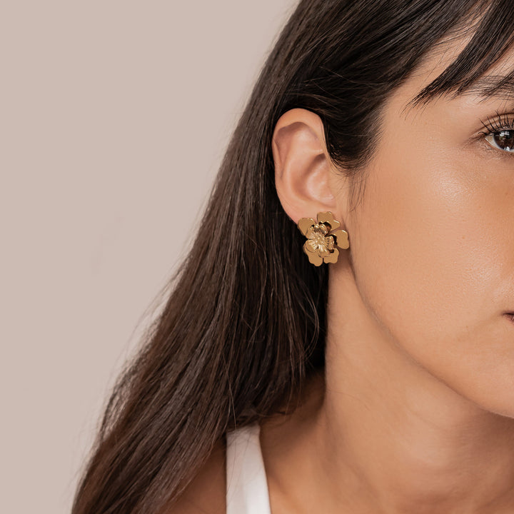 Boucles d’oreilles Statement Pétale Blossom Waterproof