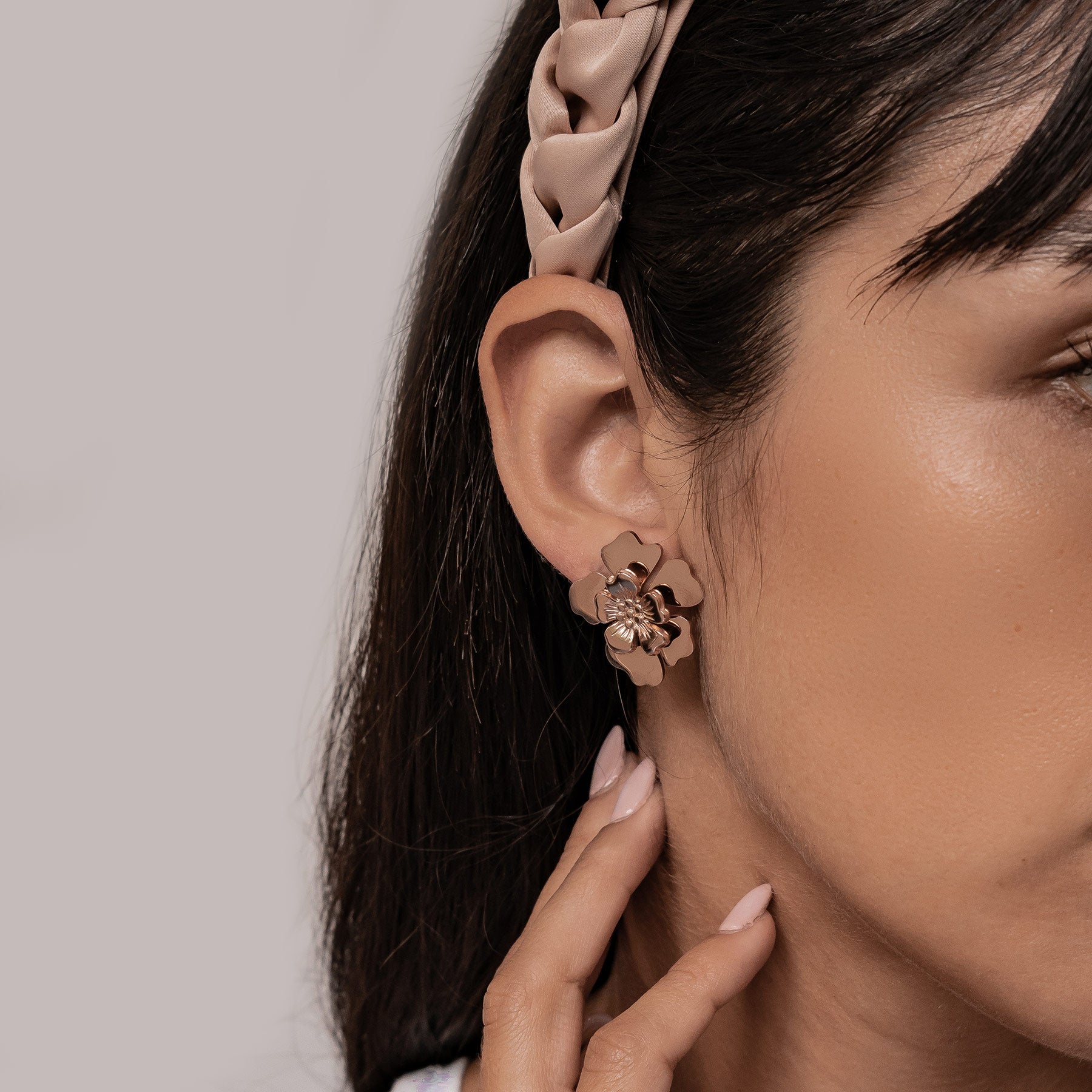 Statement-Ohrringe „Blütenblatt“ – Wasserdicht