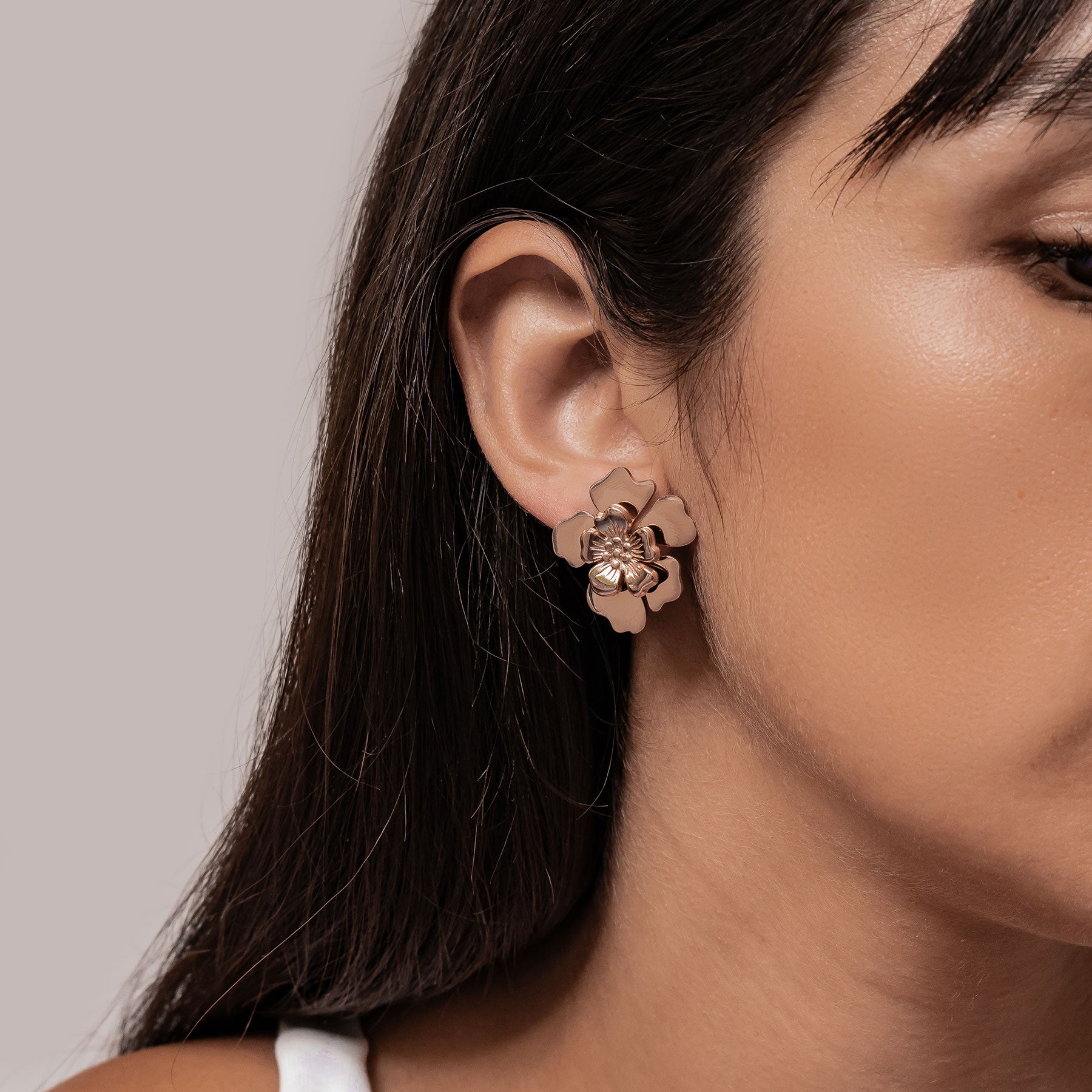 Statement-Ohrringe „Blütenblatt“ – Wasserdicht