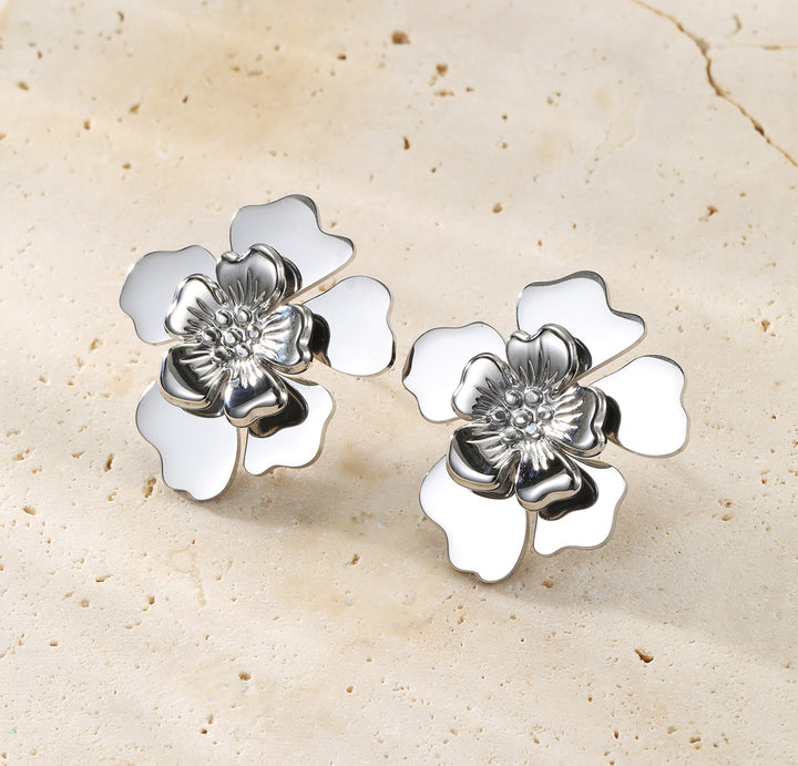 Boucles d’oreilles Statement Pétale Blossom Waterproof