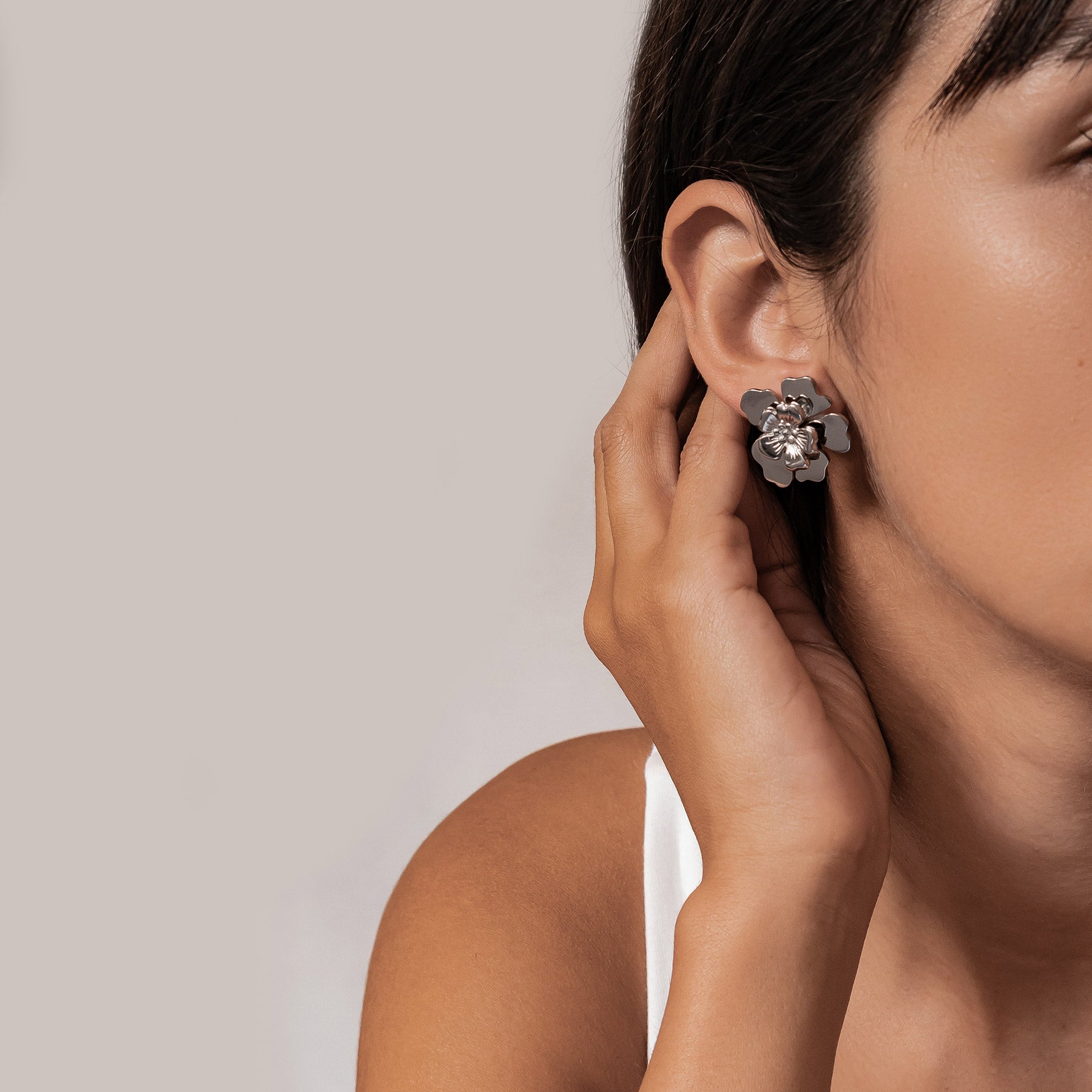 Statement-Ohrringe „Blütenblatt“ – Wasserdicht