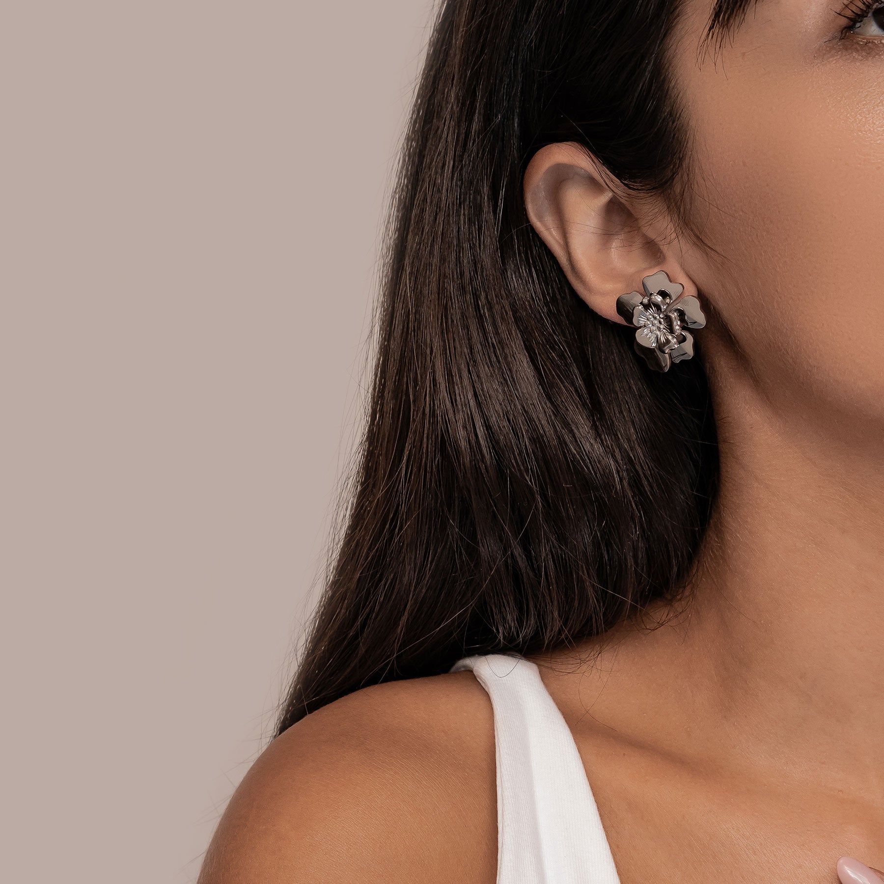 Statement-Ohrringe „Blütenblatt“ – Wasserdicht