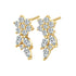 Pendientes Trepadores Pétalo en Plata Ley 925