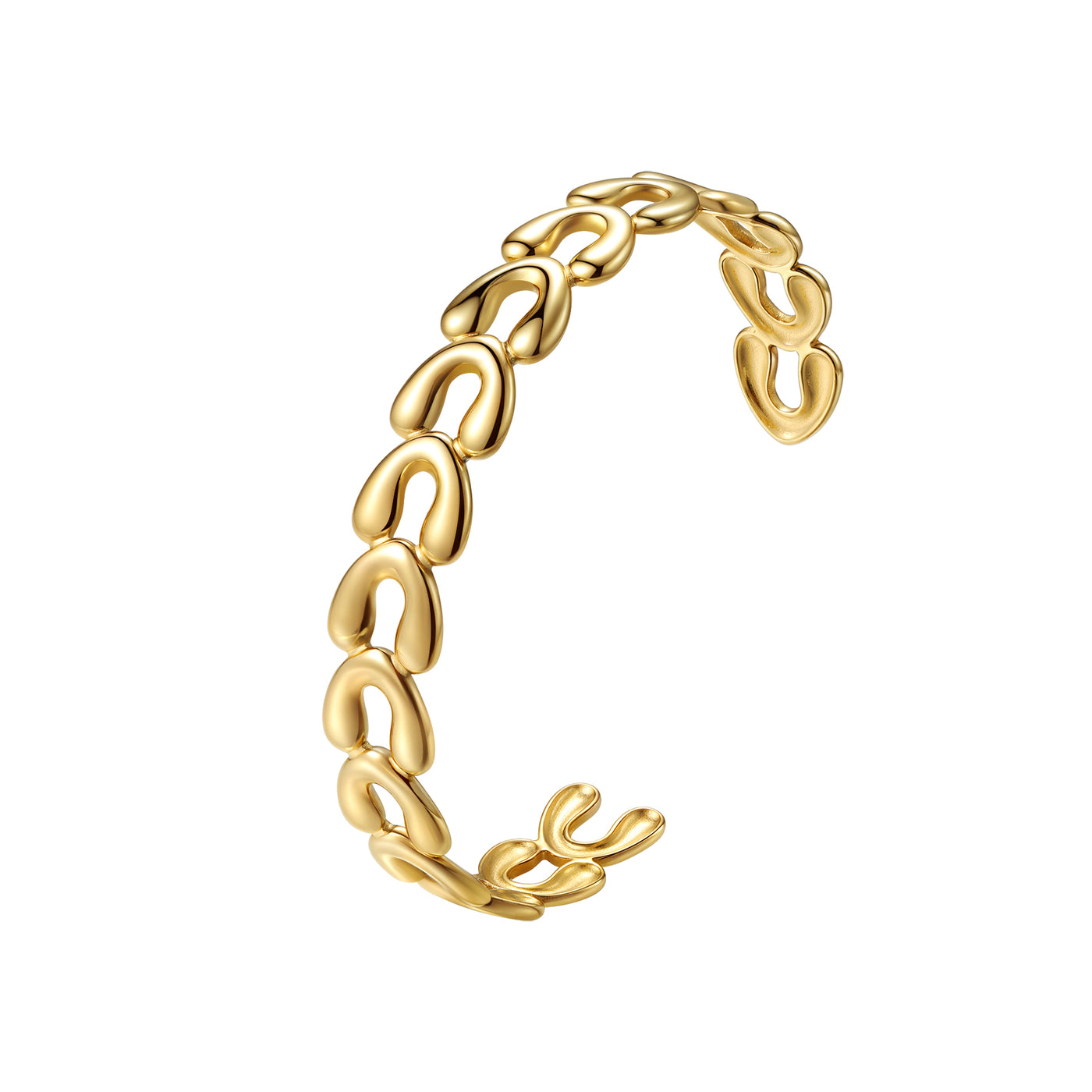 Brazalete Abierto Lazo Pétalos