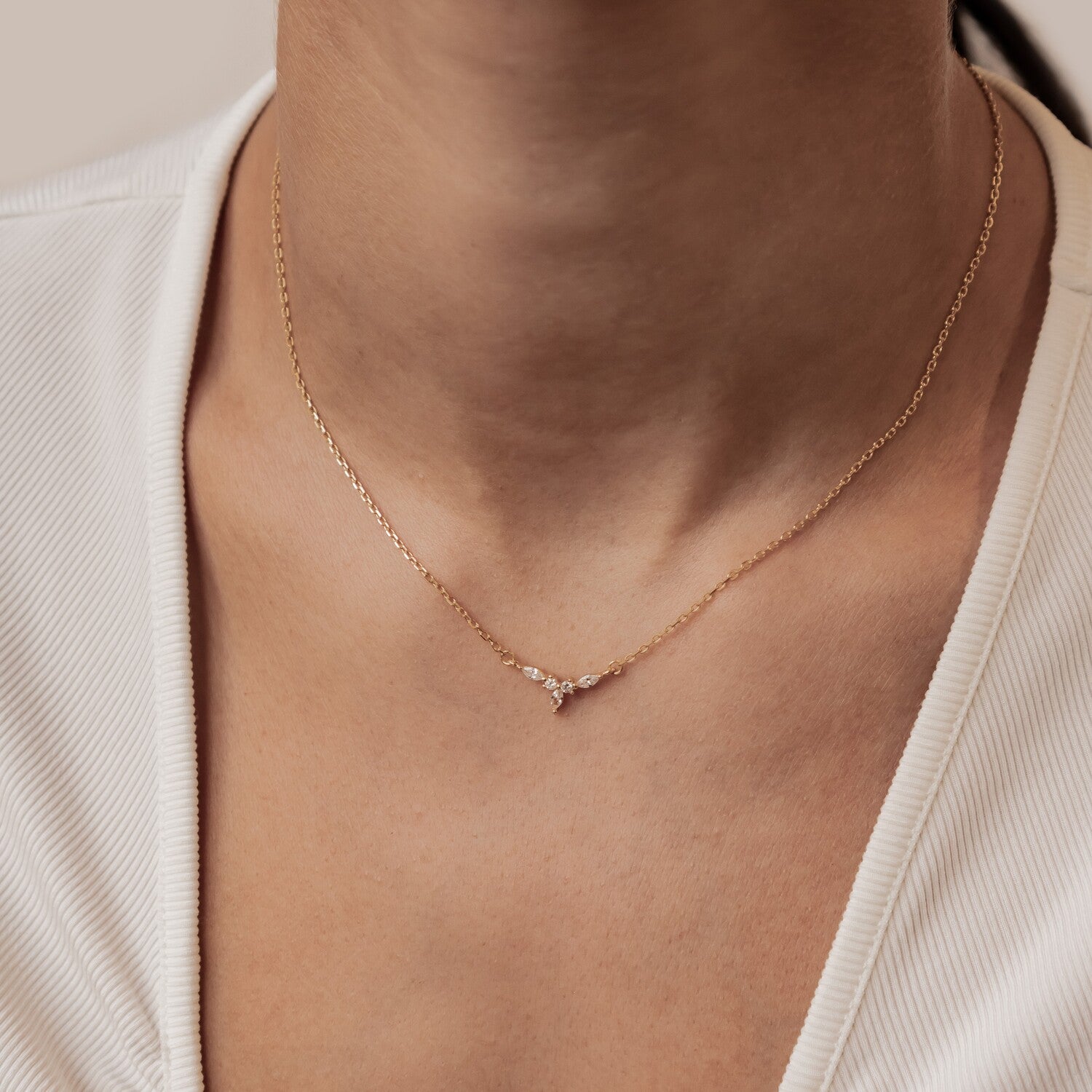 Collar Petite Corona Plata de Ley