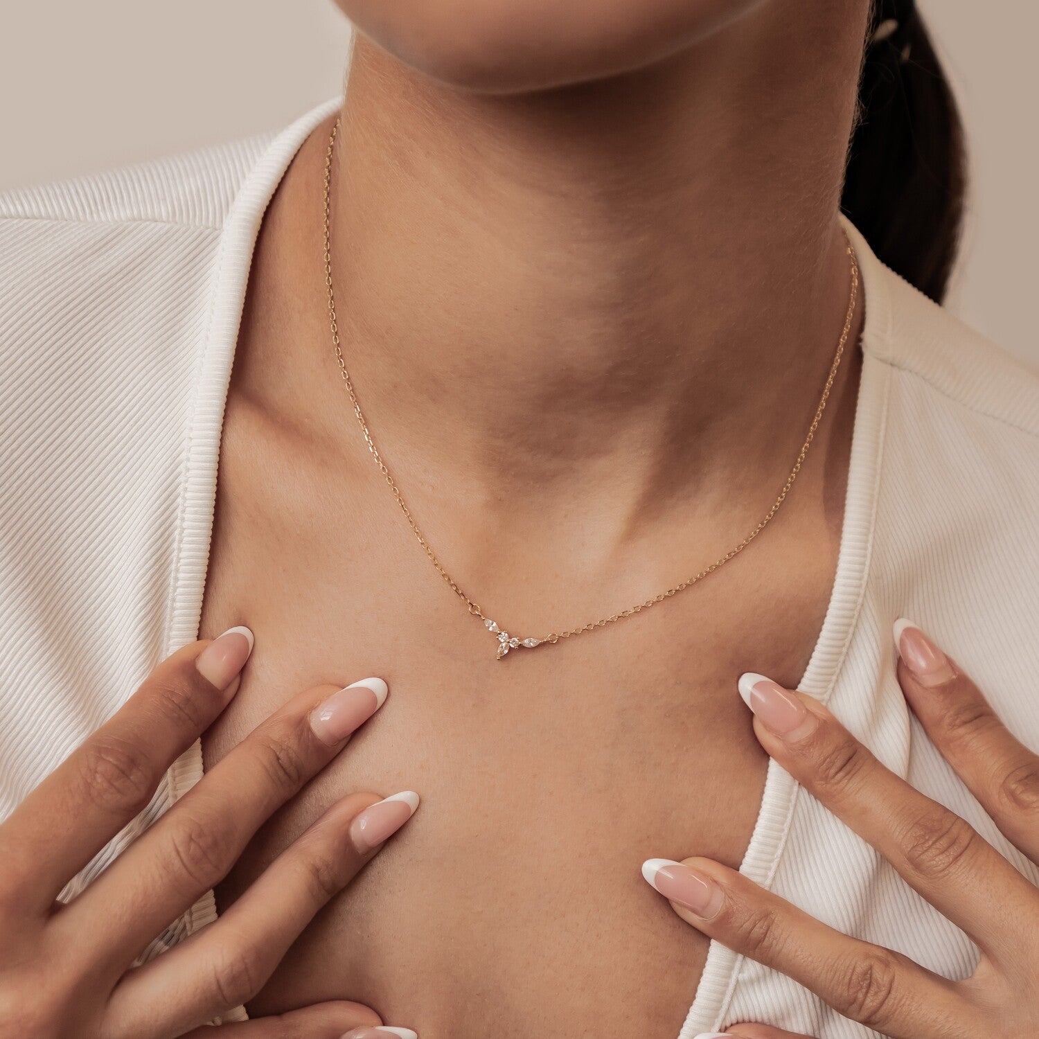 Collar Petite Corona Plata de Ley