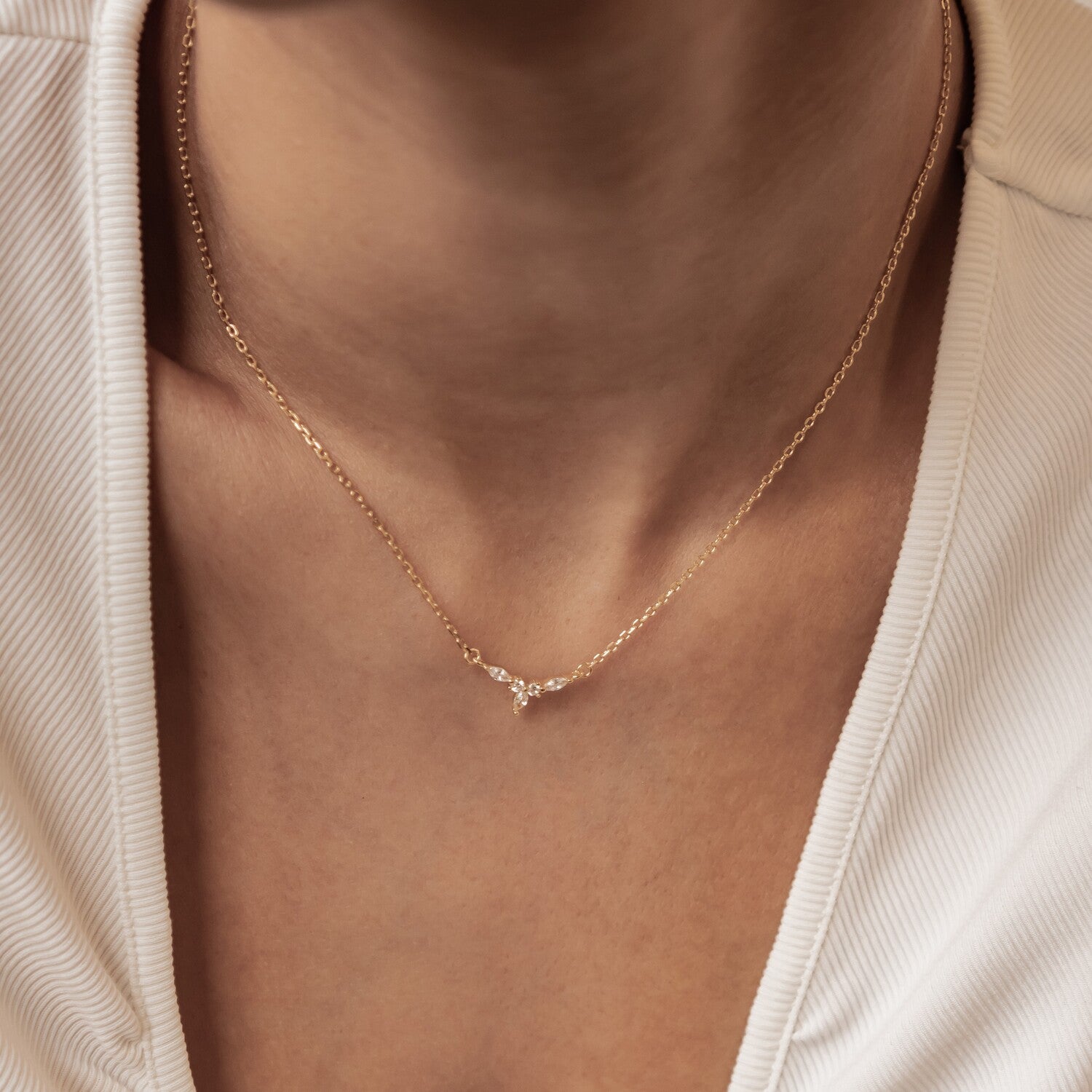 Collar Petite Corona Plata de Ley